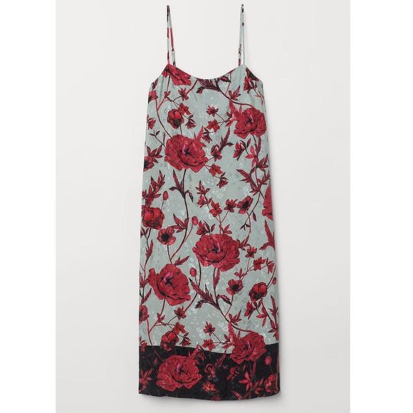 3 for $25 - H&M Floral Slip Dress - Picture 1 of 5
